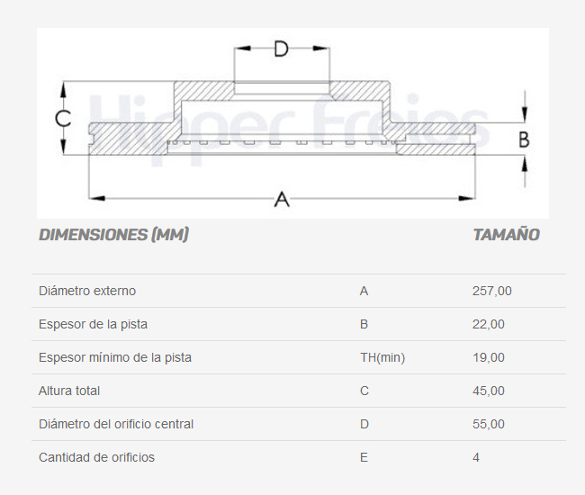 Discos de Freno DI-389 (19)